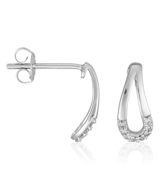 Boucles d'Oreilles Maguelonne en or blanc de technologie