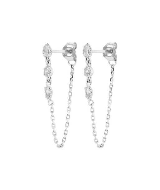 Boucles d'oreilles pendantes Letta en argent vous aussi creer 