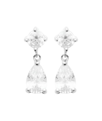 Boucles d'oreilles pendantes Marylene en argent prix