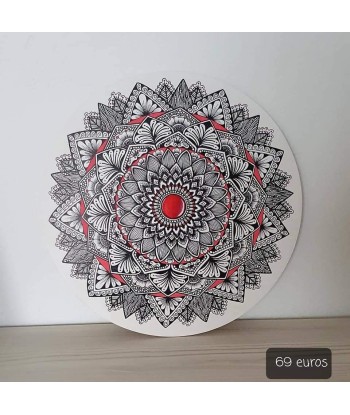 Mandala harmonie rouge du meilleur 