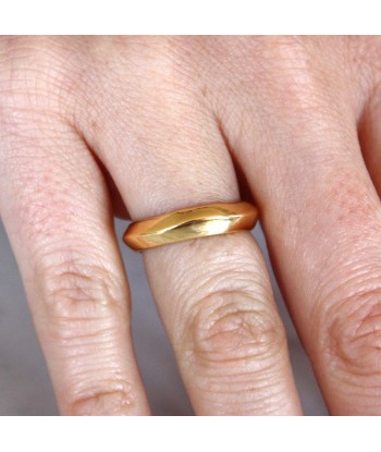 Bague anneau doré à l'or fin 18k En savoir plus