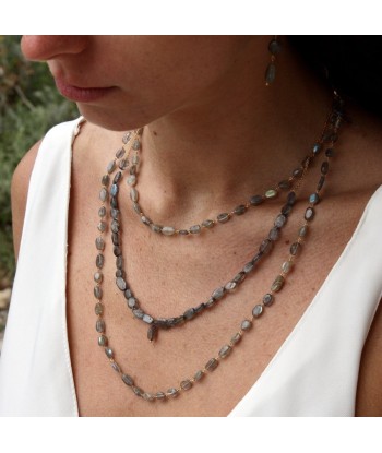 Collier doré et labradorite du meilleur 