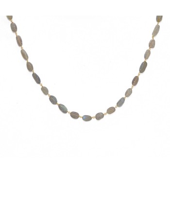 Collier doré et labradorite du meilleur 