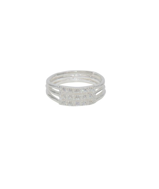 Bague argent 925 3 anneaux et zircons Comparez et commandez 