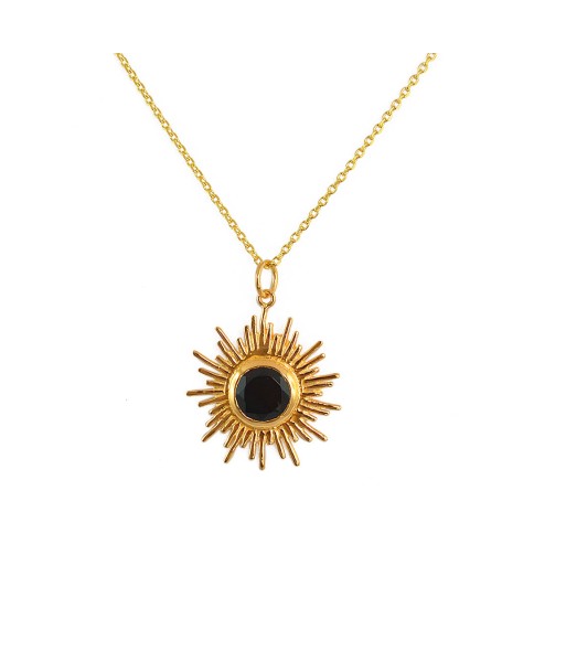 Collier doré pendentif soleil et pierre vente chaude votre 