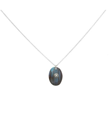 Collier argent 925 labradorite et zircons Véritable concentré