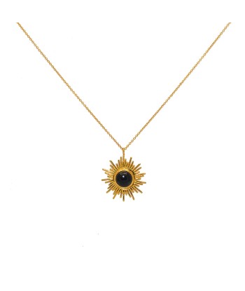 Collier doré pendentif soleil et pierre vente chaude votre 