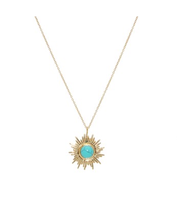 Collier doré pendentif soleil et pierre vente chaude votre 