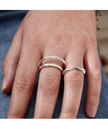 Bague demi-anneau en argent 925 2 - 3 jours ouvrés.