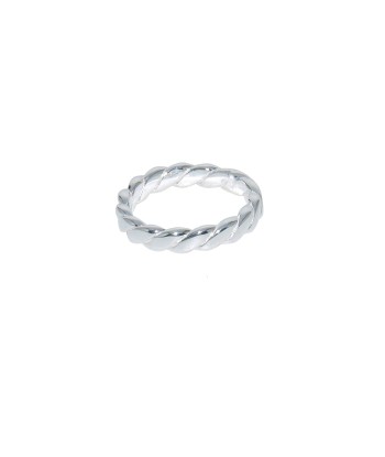 Bague anneau torsadé en argent 925 les ligaments