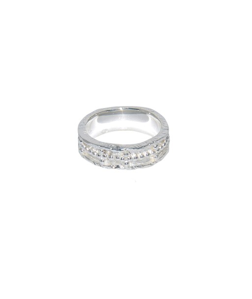 Bague anneau martelé en argent 925 JUSQU'A -70%! 