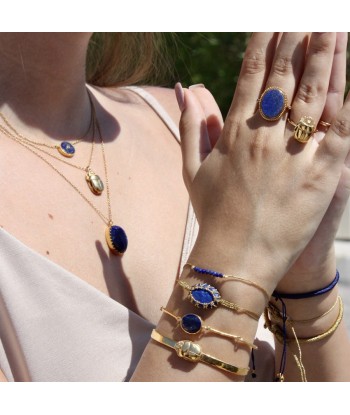 Bracelet doré et lapis 2023