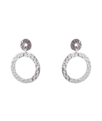 Boucles argent 925 anneaux martelés 2024