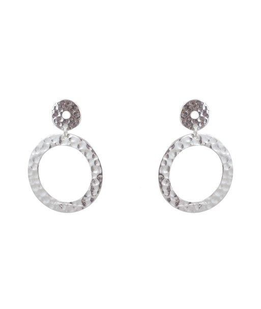 Boucles argent 925 anneaux martelés 2024