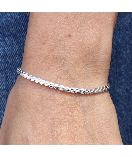 Bracelet argent maille égyptienne ou a consommer sur place