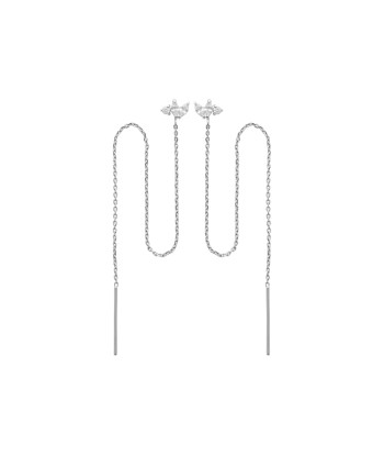 Boucles d'oreilles pendantes Fiora en argent En savoir plus