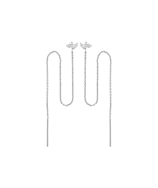 Boucles d'oreilles pendantes Fiora en argent En savoir plus