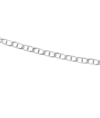 Collier argent maille marine aplatie Comment ça marche