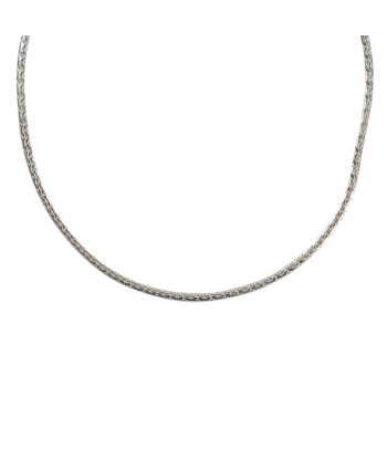 Collier argent maille haricot bombé prix pour 