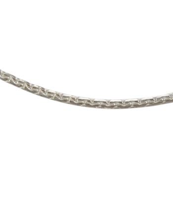 Collier argent maille haricot bombé prix pour 