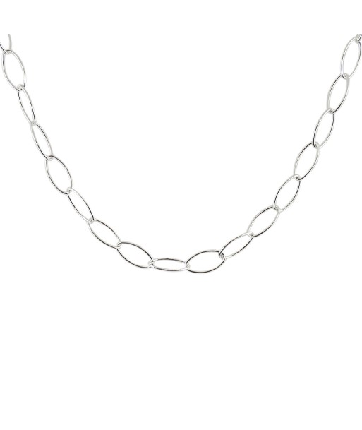 Collier argent maille ovale pas chere