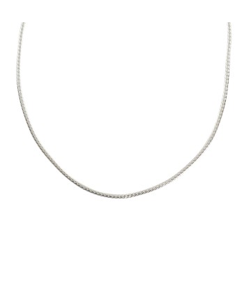 Collier argent maille gourmette bombée frappée chez Cornerstreet bien 