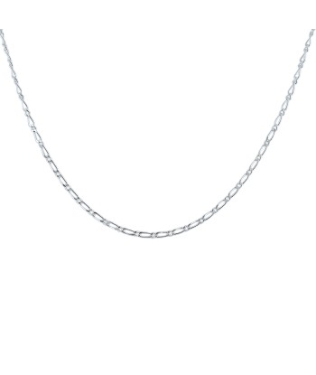 Collier argent maille figaro alternée des créatures d'habitude