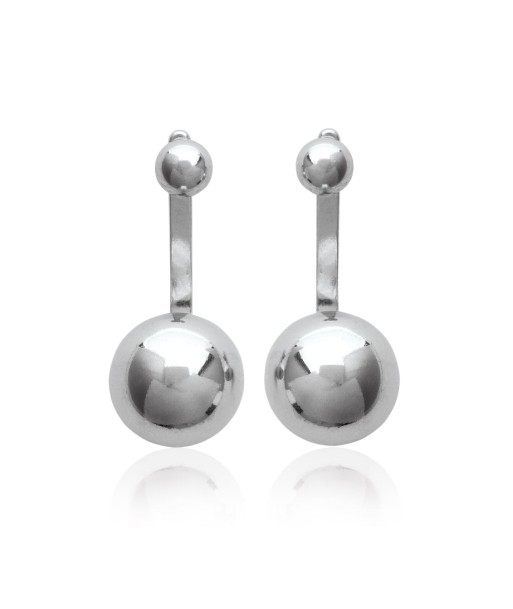 Boucles d'oreilles lobes Idaline en argent de votre