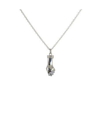 Collier argent 925 Mano figa et pierre outlet