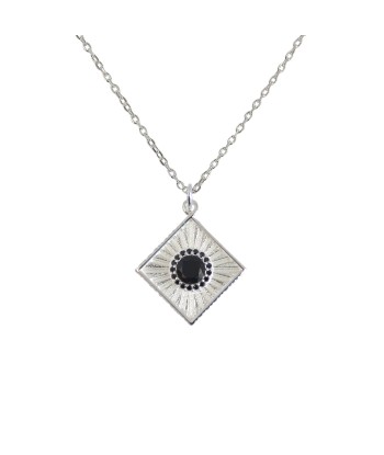 Collier argent 925 et pendentif carré et pierre Comment ça marche