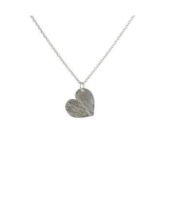 Collier grand coeur martelé en argent 925 les ctes