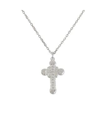 Collier croix argent 925 et zircons vous aussi creer 