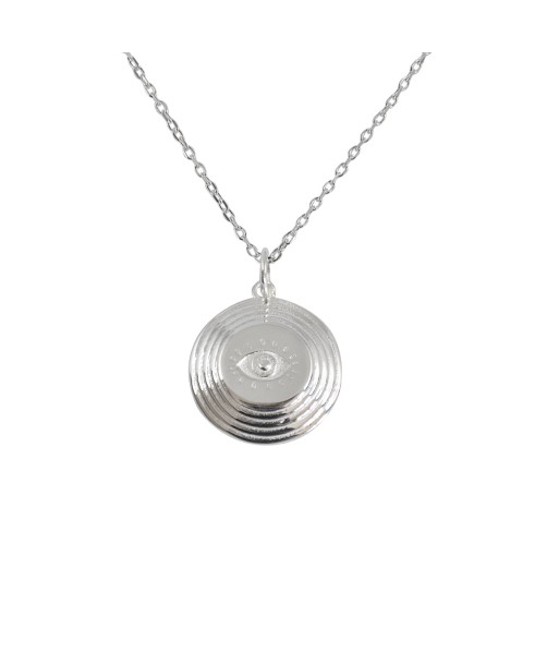 Collier argent 925 médaille oeil de votre