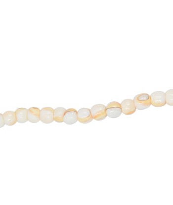 Collier doré et coquillage blanc rosé acheter