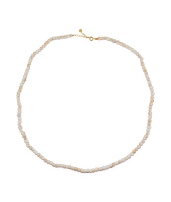 Collier doré et coquillage blanc rosé acheter