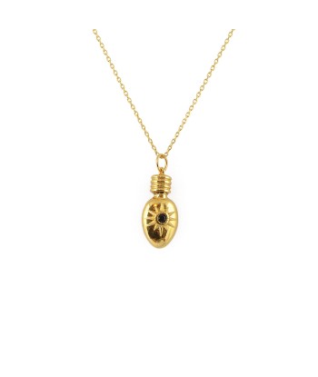 Collier doré pendentif flasque porte bonheur Comparez plus de prix