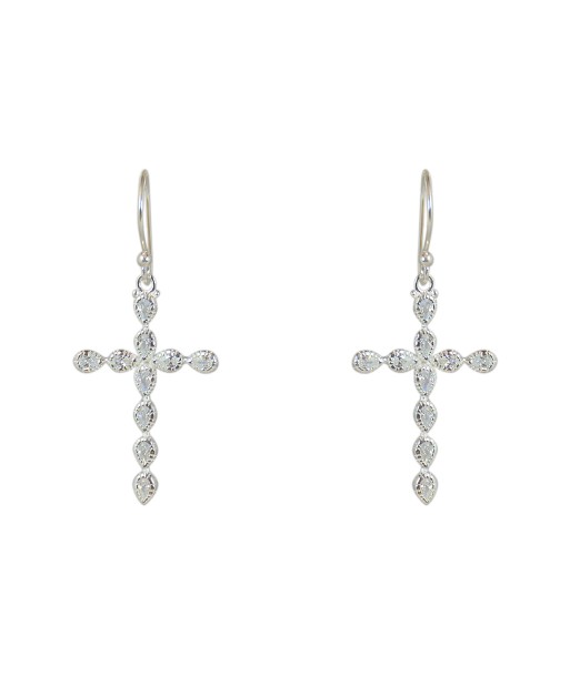 Boucles argent 925 croix et zircons l'évolution des habitudes 