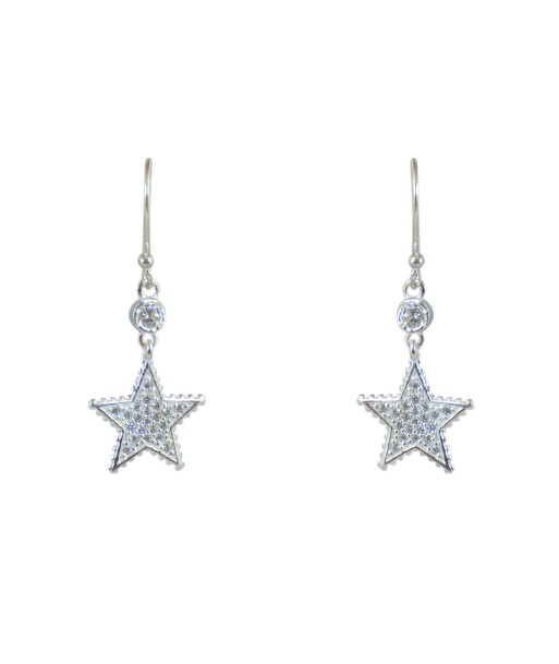 Boucles argent 925 étoile et zircons 50-70% off 