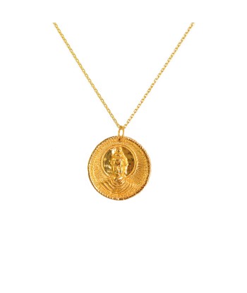 Collier doré médaille Bouddha "Bali 1987" Les magasins à Paris