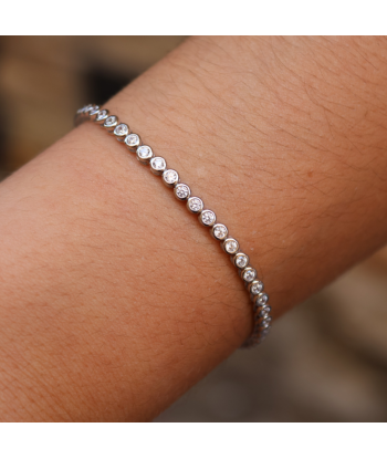 Bracelet tennis argent 925 et zircons 2mm vente chaude votre 