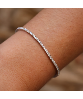 Bracelet tennis argent 925 et zircons 1,5mm la chaussure