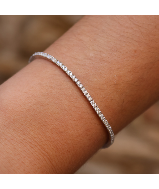 Bracelet tennis argent 925 et zircons 1,5mm la chaussure