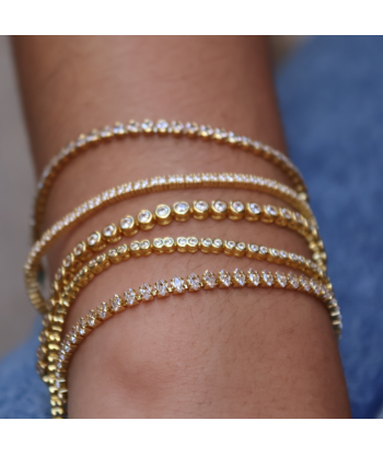 Bracelet doré tennis et zircons En savoir plus