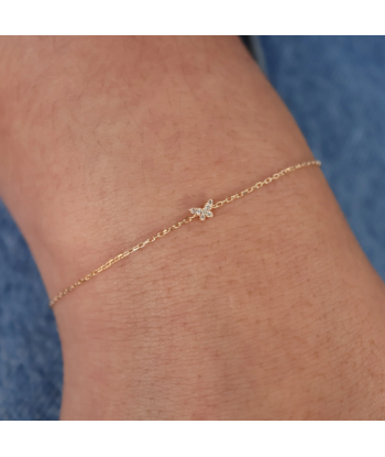 Bracelet or et papillon diamants de votre