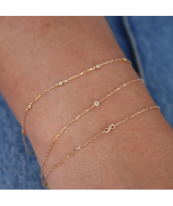 Bracelet or et diamant livraison gratuite