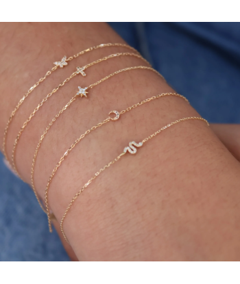 Bracelet or et croix diamants chez Cornerstreet bien 