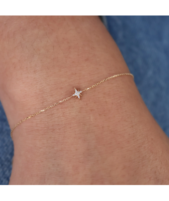 Bracelet or rose des vents diamants de pas cher