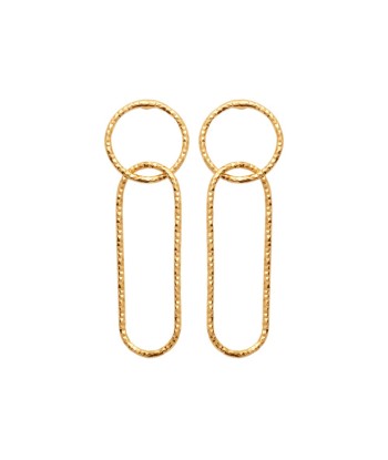 Boucles d'oreilles pendantes Lou en plaqué or Le MVP de beaucoup