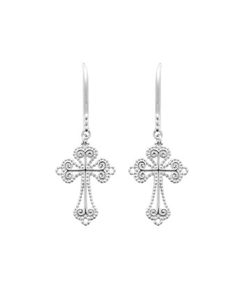 Boucles d'oreilles pendantes Edelweiss en argent de la marque