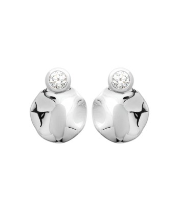 Boucles d'oreilles Fanelly en argent basket pas cher